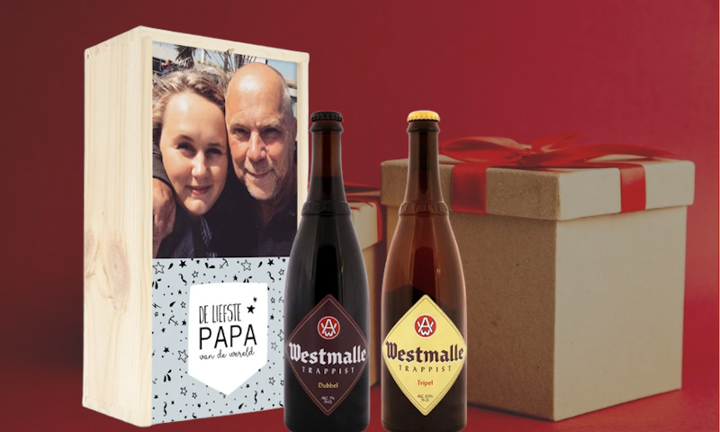 Vaderdag Cadeau gepersonaliseerd met Westmalle bier
